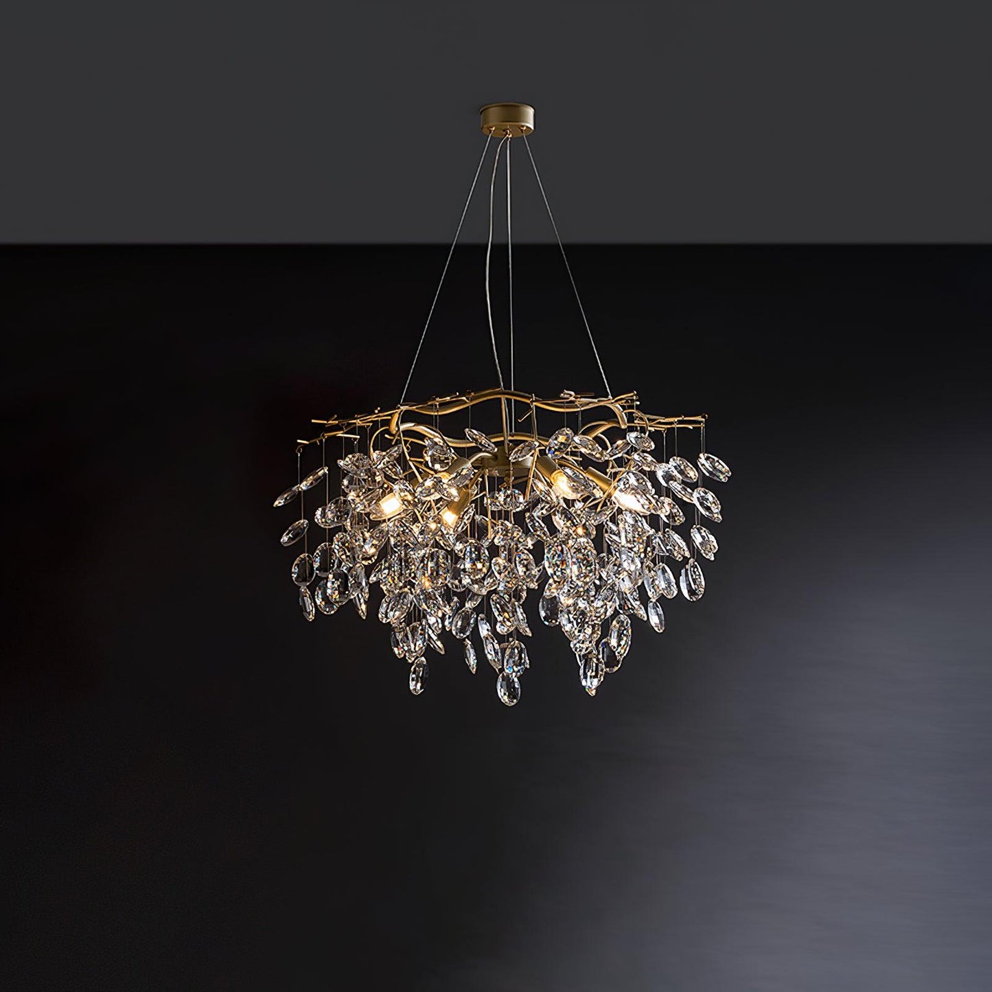 Floral Crystal Chandelier