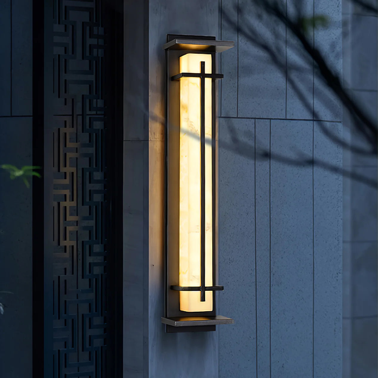 Square Strip Outdoor Wall Lamp