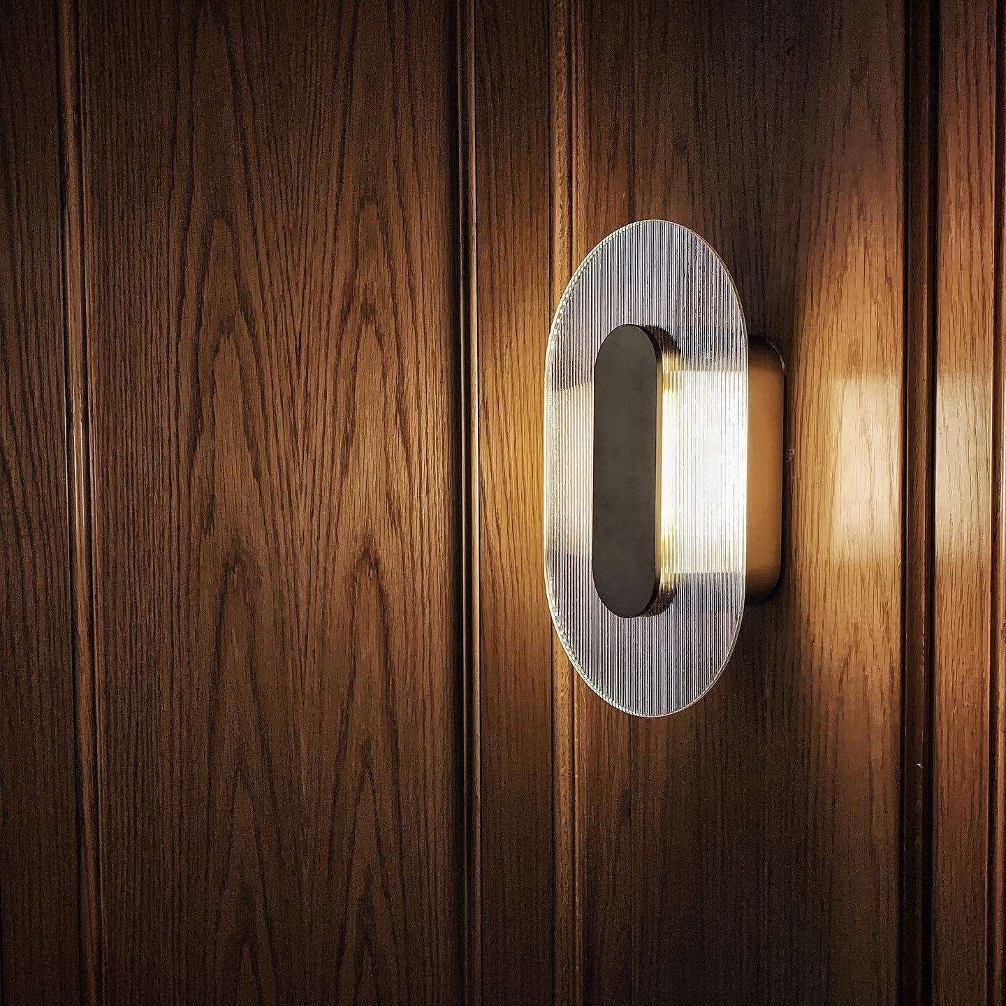 Glass Button Wall Lamp