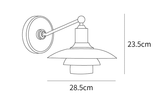 Multilayer Glass Wall Lamp