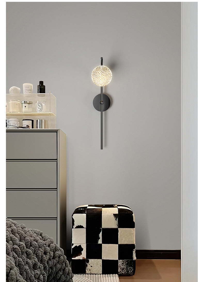 Soff Crystal Flower Bulb Wall Lamp