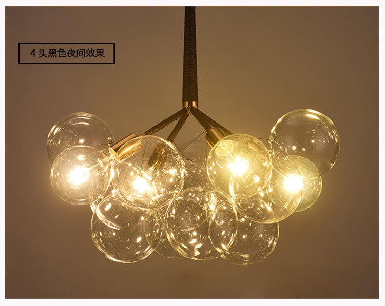 Modern Cluster Bubble Chandelier