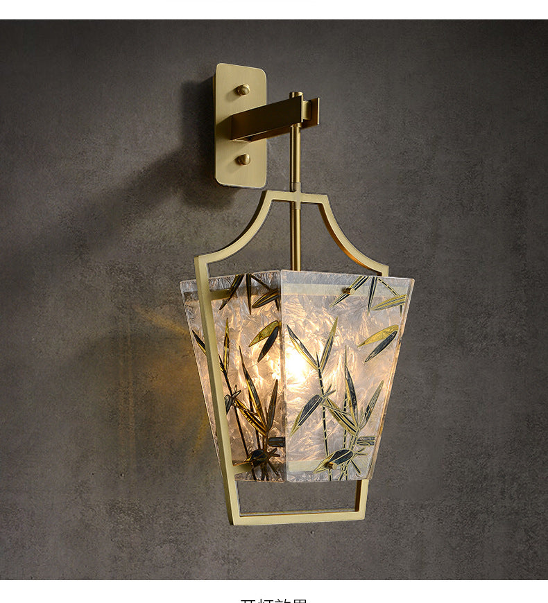 Square Enamelled Wall Lamp
