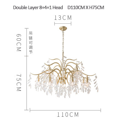 antique brass crystal chandelier