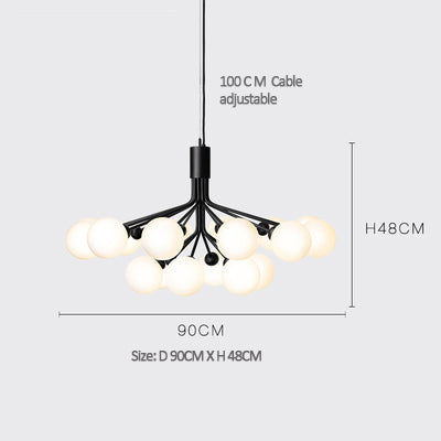 glass ball chandelier