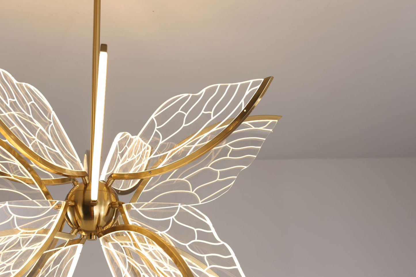 Modern Butterfly LED Chandelier with Acrylics