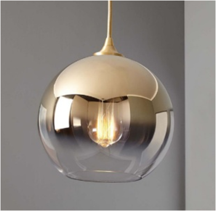 Sculptural Glass Globe Pendant