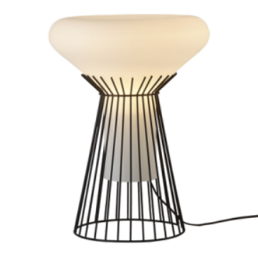 Tall Metal Cage Table Lamp