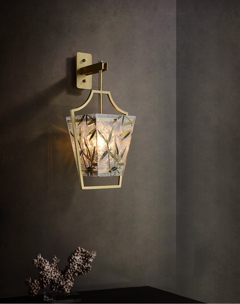 Square Enamelled Wall Lamp