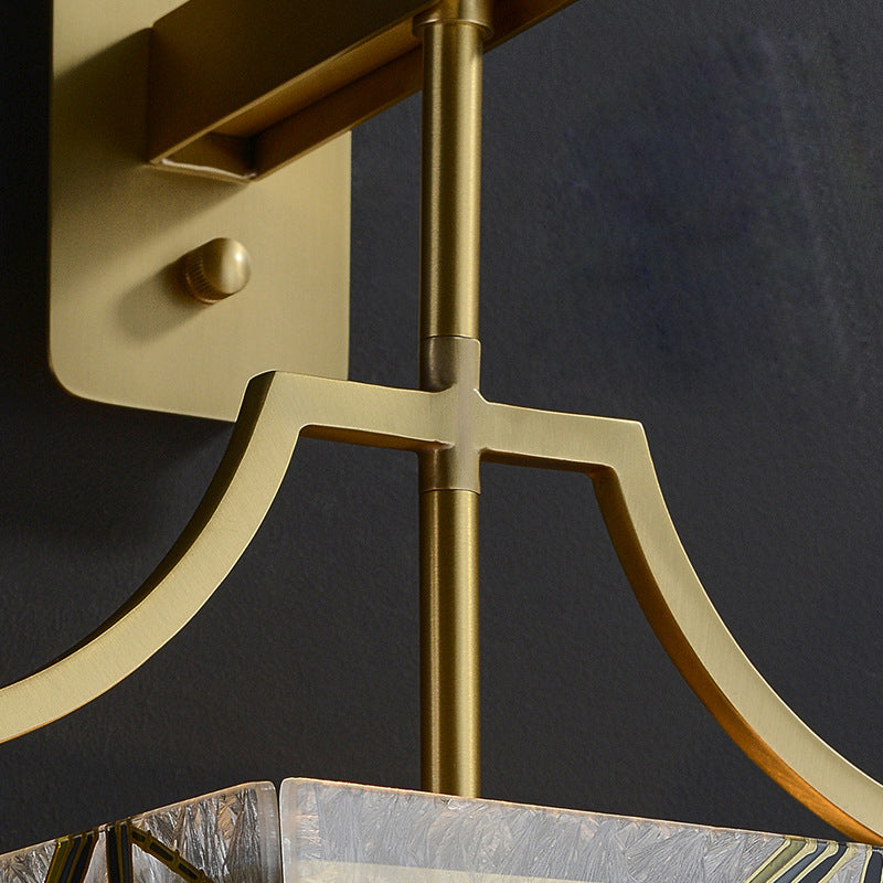 Square Enamelled Wall Lamp