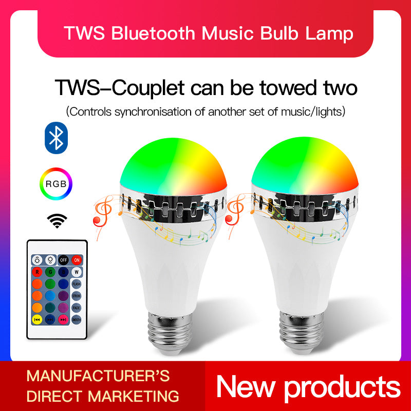 Couplet Remote Control Bluetooth Music RGBW LED Bulb