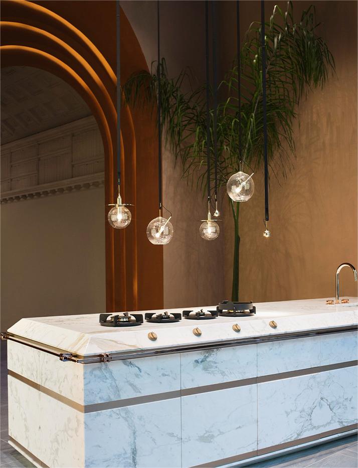 Glass Bubble Ball Pendant Lamp