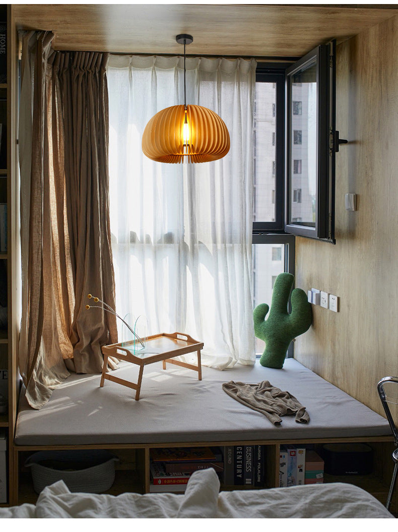 modern wood pendant light