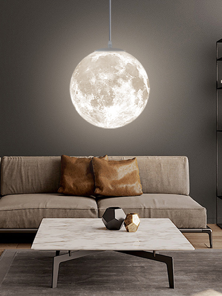 3D Printing Moon Pendant Light 