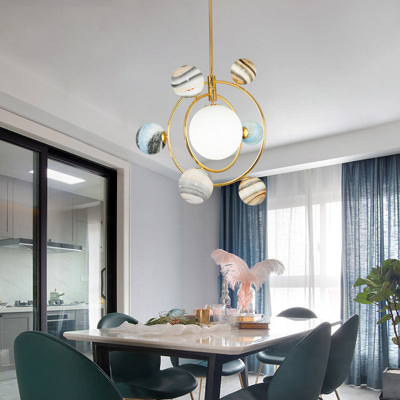 Novel Plant Glass chandelier