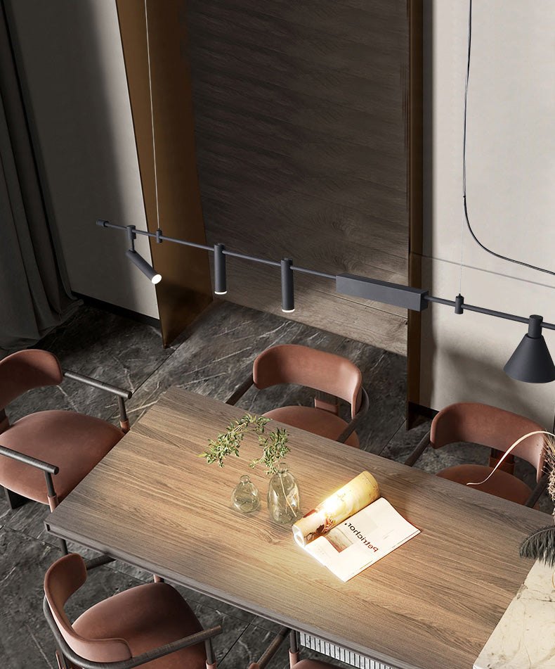 Horizontal LED Linear Light Pendant for Kitchen Island, Office