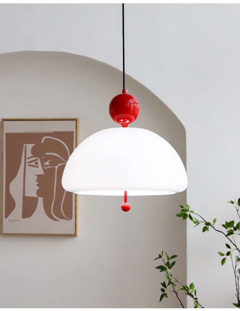 White Jade Glass Pendant Lamp