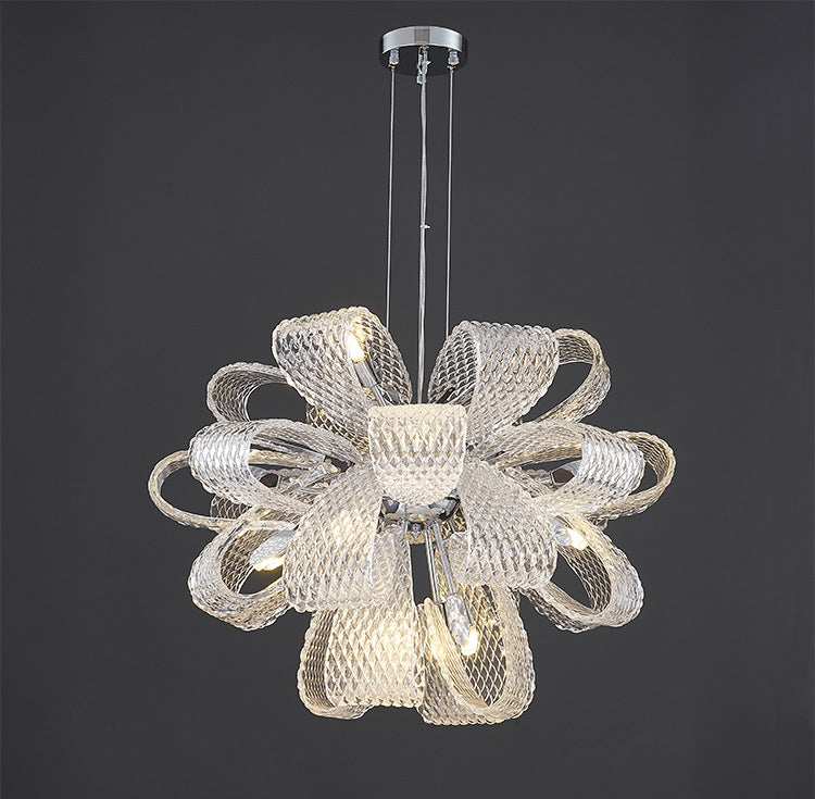 Modern Round Glass Chandelier