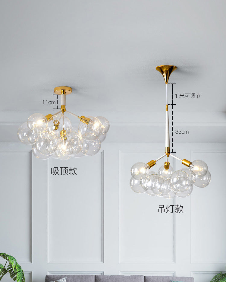 Modern Cluster Bubble Chandelier