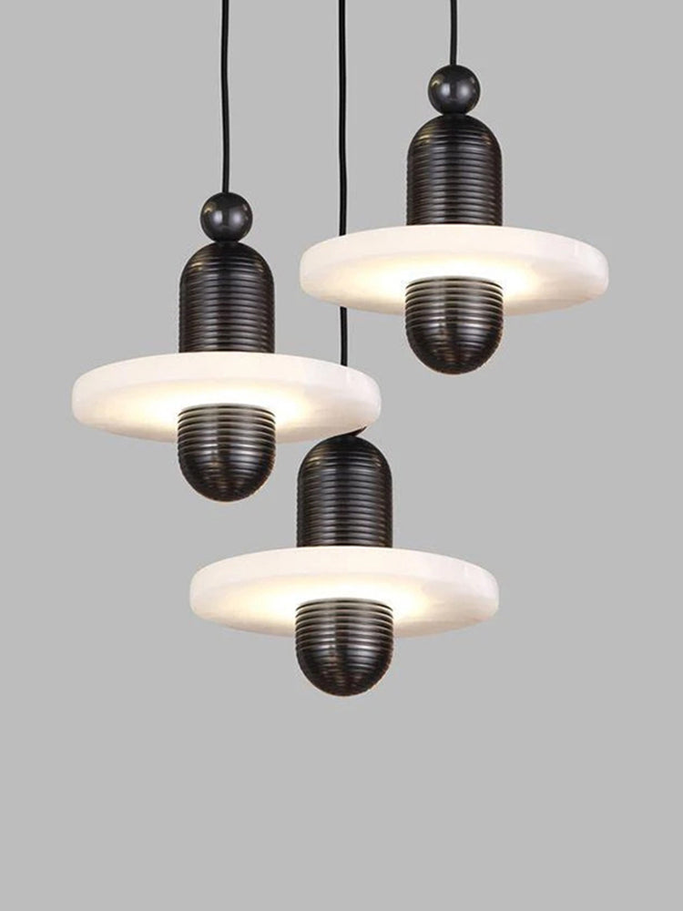 Median Alabaster LED Pendant Lamp & Table Lamp