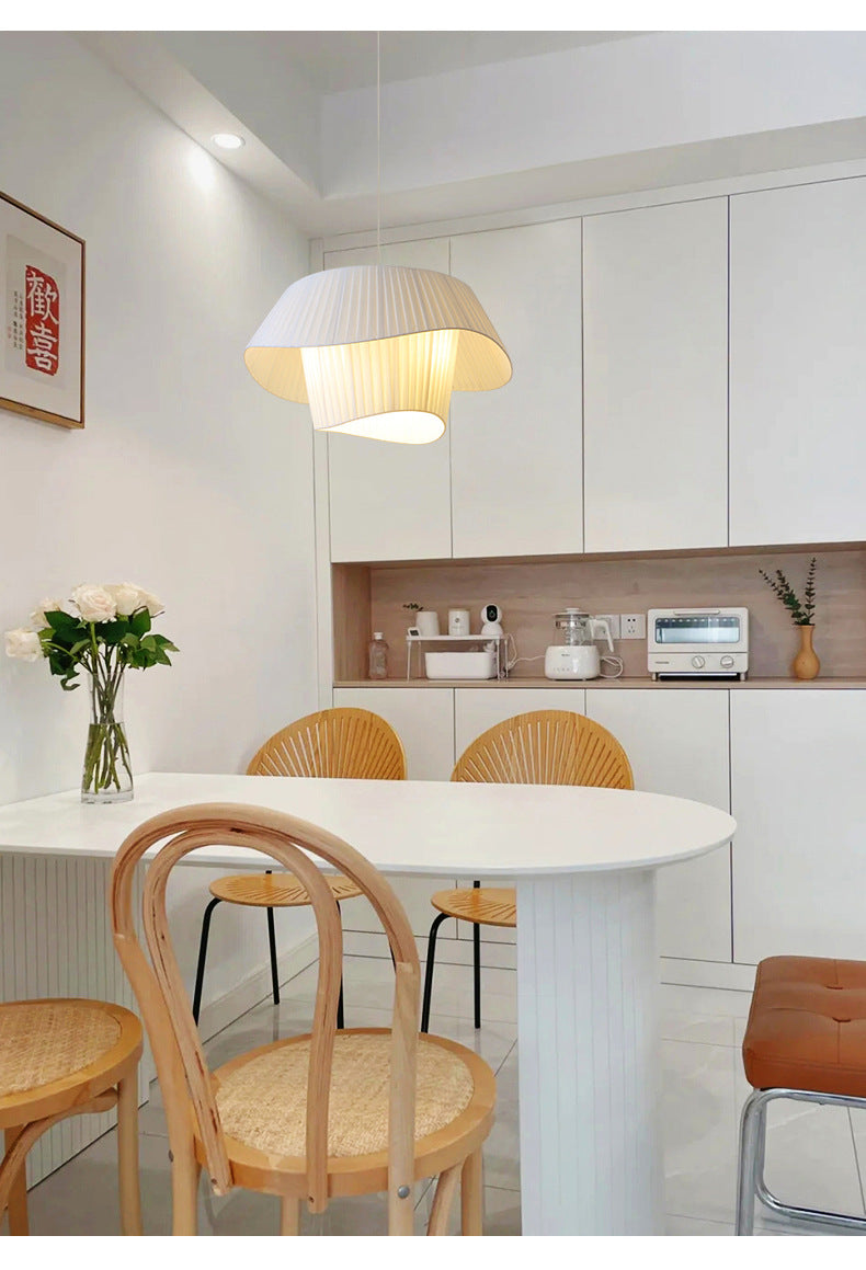 Wiki Modern White Fabric Suspended Light