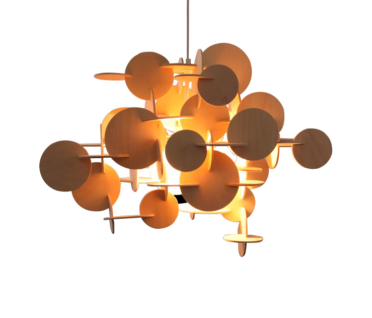Bau Wooden Chandelier Lamp