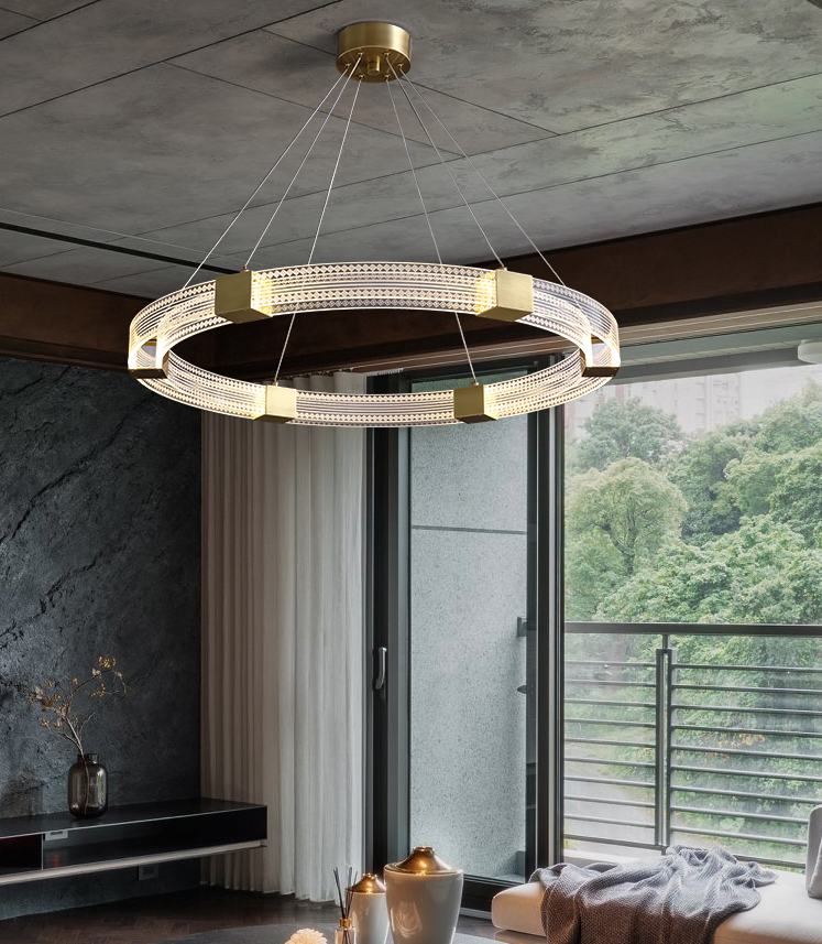 Parallel Circle LED Chandelier Light