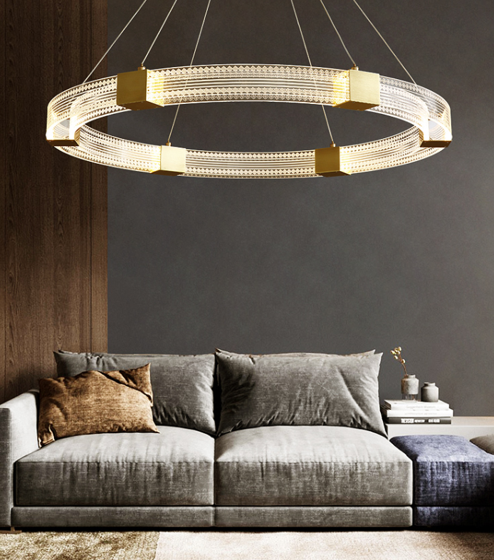 Parallel Circle LED Chandelier Light