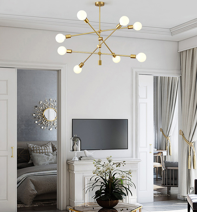 Brass Mobile Chandelier