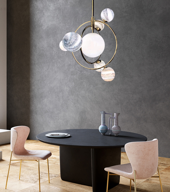 Novel Plant Glass chandelier
