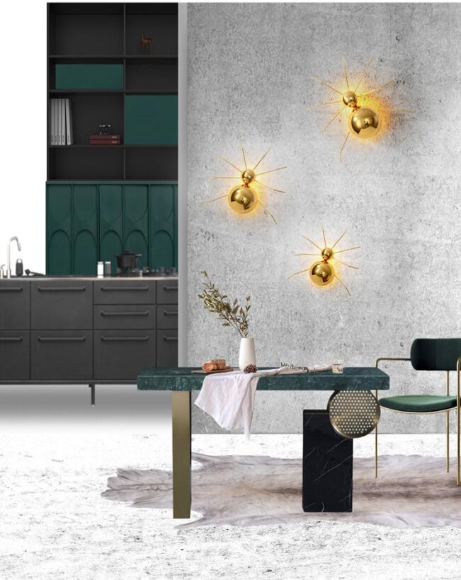 Golden Spider LED Wall Lamp