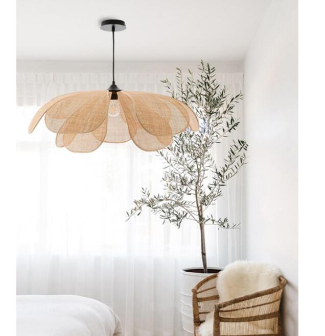 Rattan Petal Chandelier