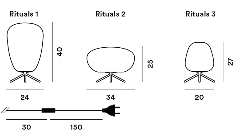 Rituals Suspension | Glass Table Lamp