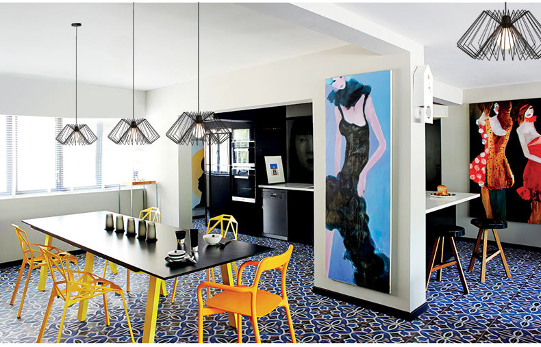 Creative Wrought Iron Cage Pendant Lamp