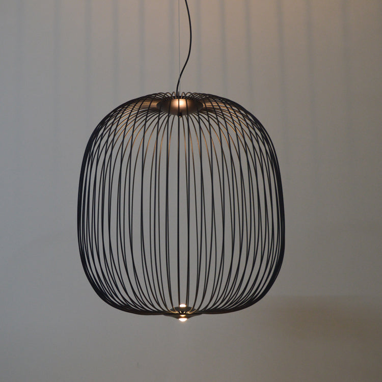black lantern pendant light