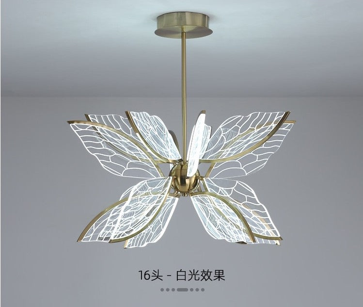Modern Butterfly LED Chandelier with Acrylics