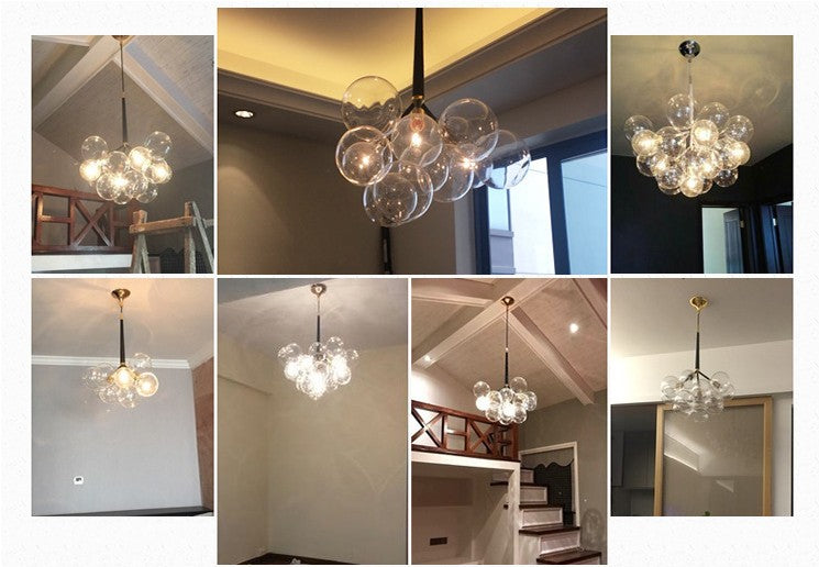 Modern Cluster Bubble Chandelier