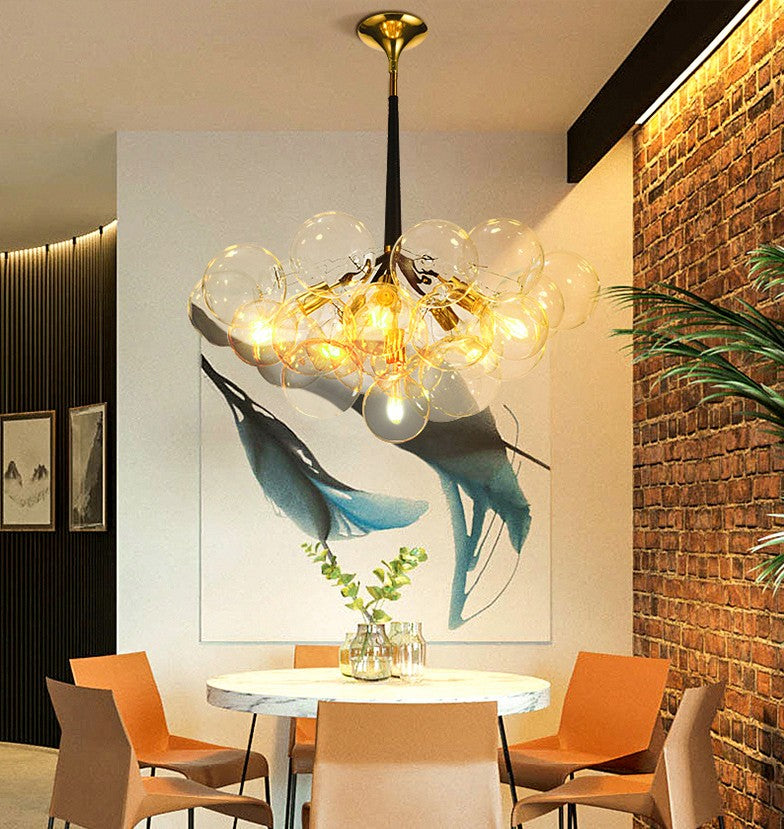 Modern Cluster Bubble Chandelier
