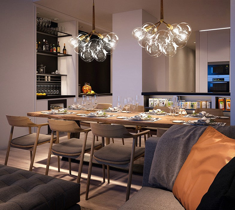 Modern Cluster Bubble Chandelier
