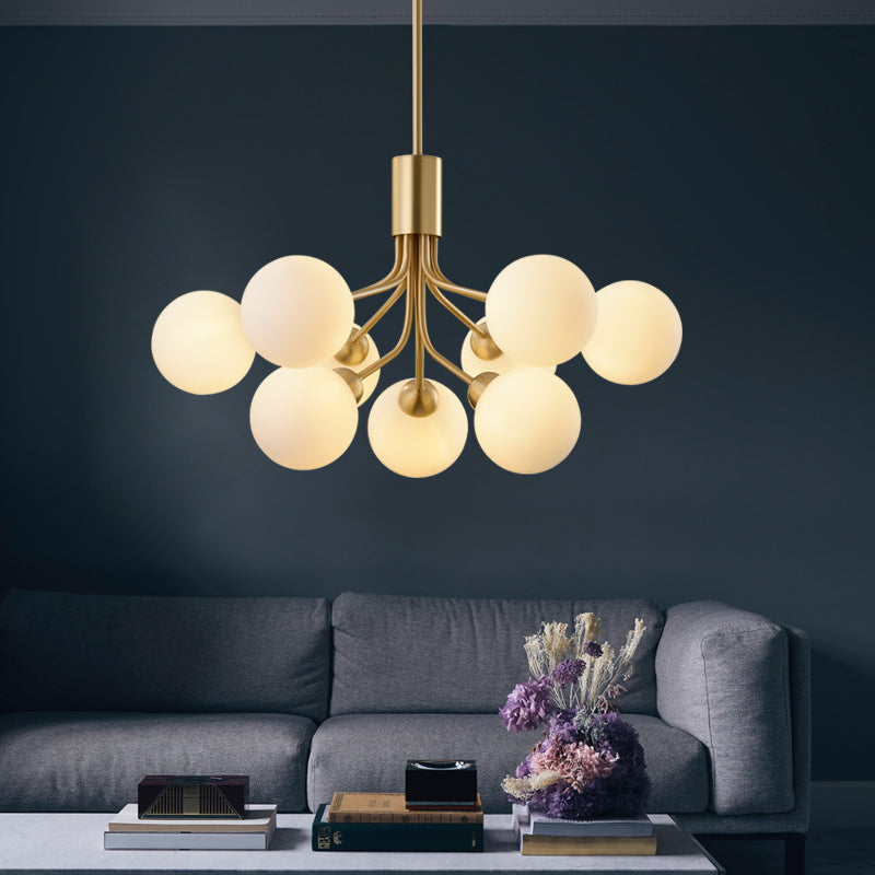 modern chandelier living room