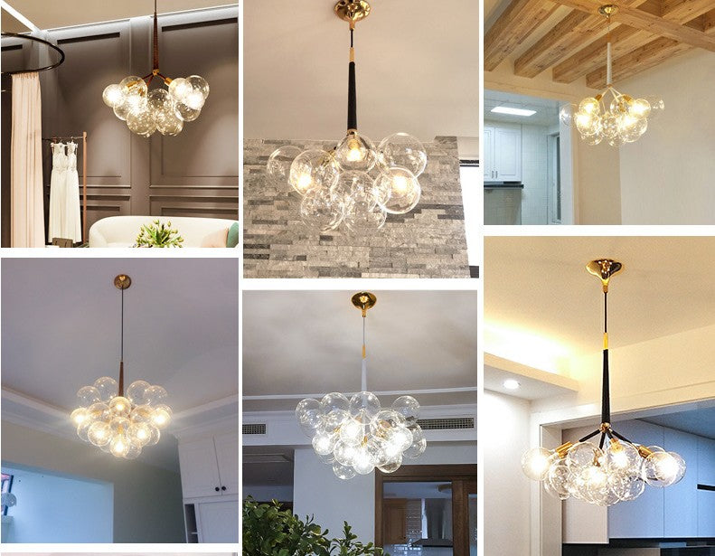 Modern Cluster Bubble Chandelier