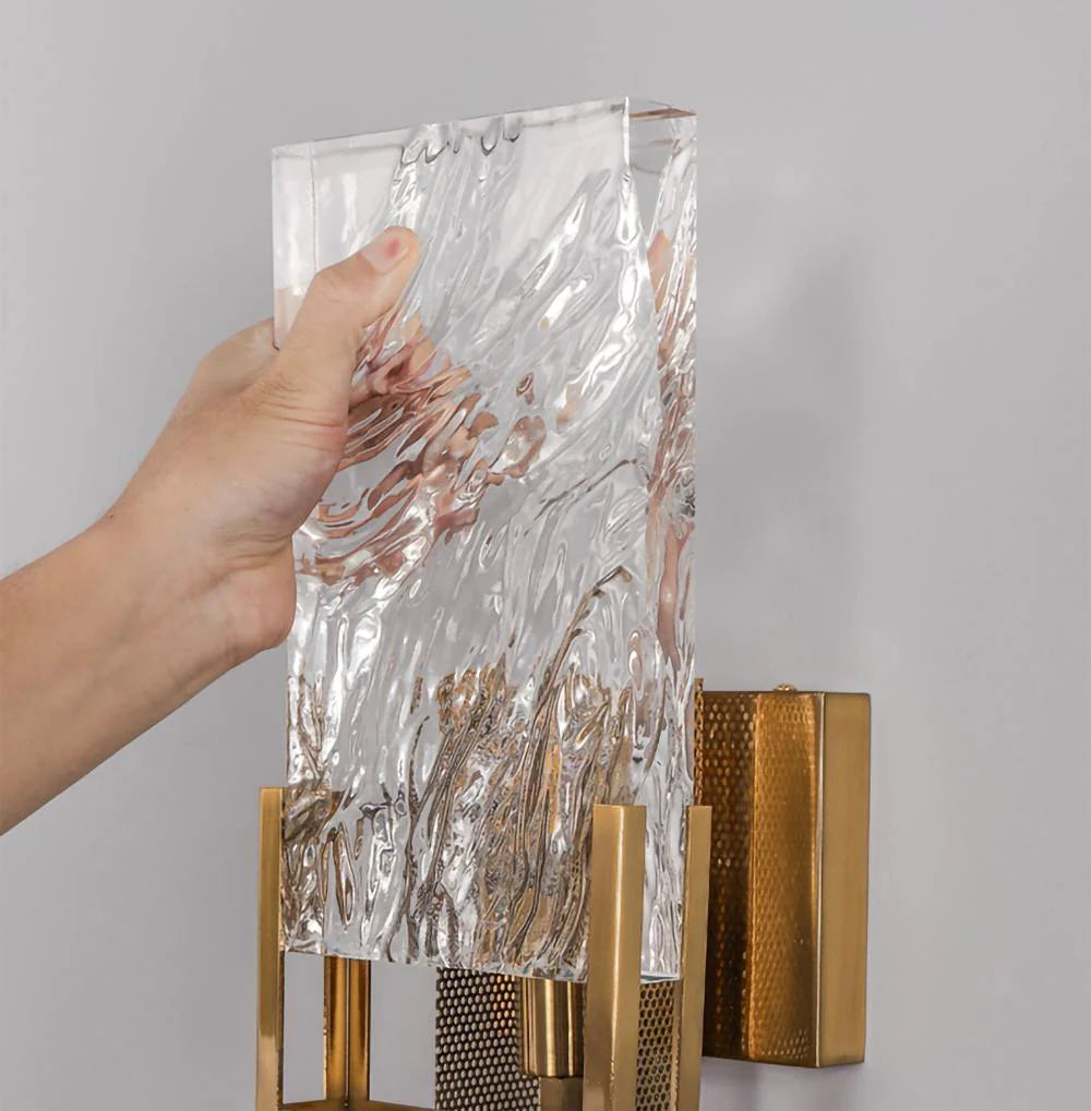 Transparent Ice Crystal Wall Lamp