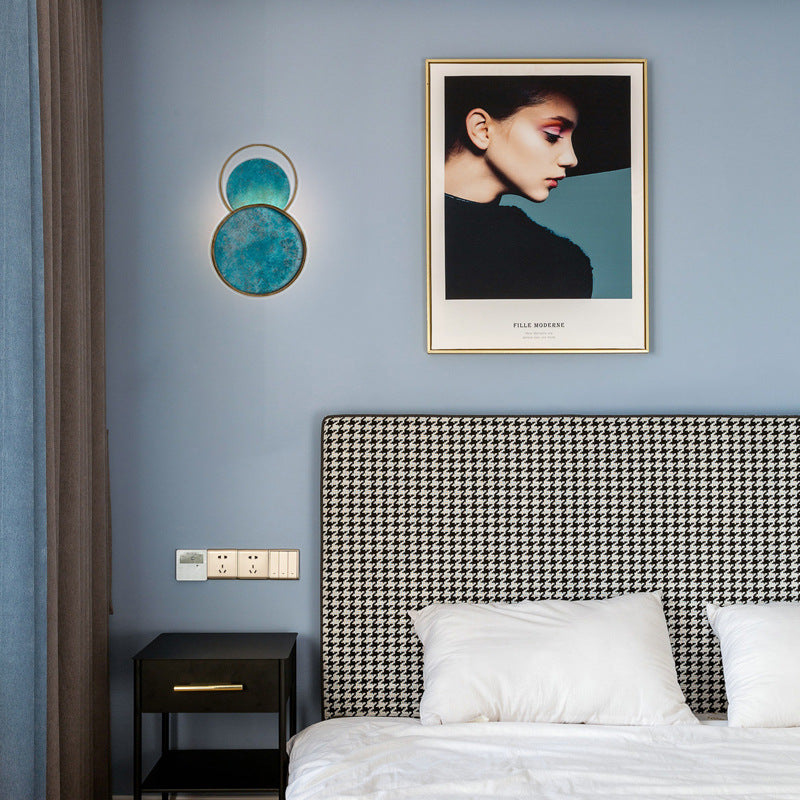Seawater Quicksand Blue Wall Lamp