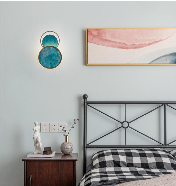 Seawater Quicksand Blue Wall Lamp