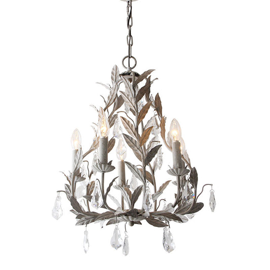 Leaf Crystal Chandelier