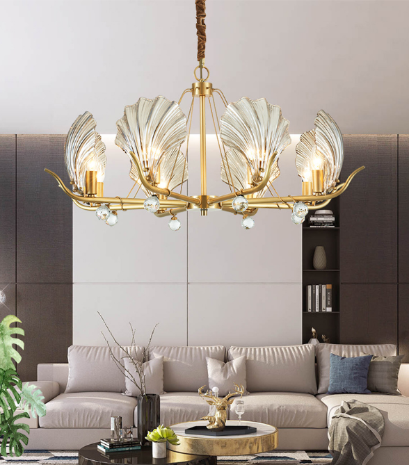 Crystal Shell Chandelier