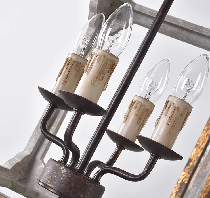 Bohemian Square Box Chandelier