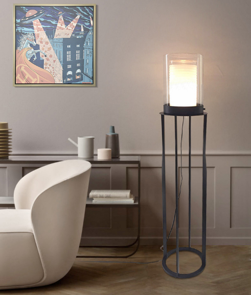 Airbag Glass Floor Lamp