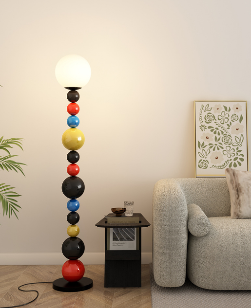 Colorful Beaded Floor Lamp