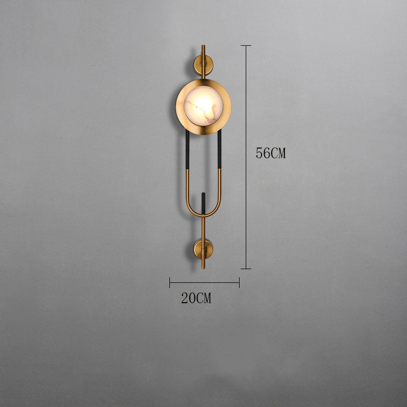 Marble Long Pole Wall Lamp